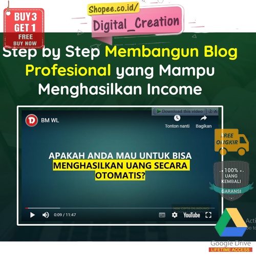 Membangun Blog Profesional - Blog Mastership | Blogging Mentoring FB Ads to Adsense | Blog yang Mampu Menghasilkan Adsense Pasive Income