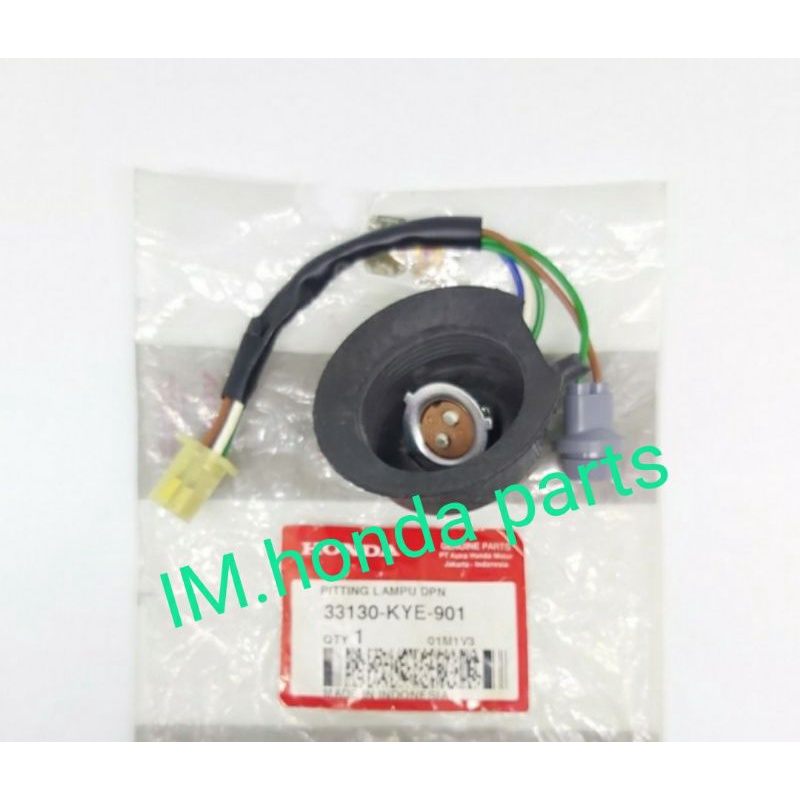 fiting soket lampu depan Honda Megapro monoshock