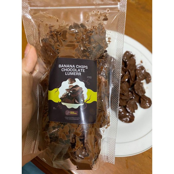 

kripik pisang coklat lumer