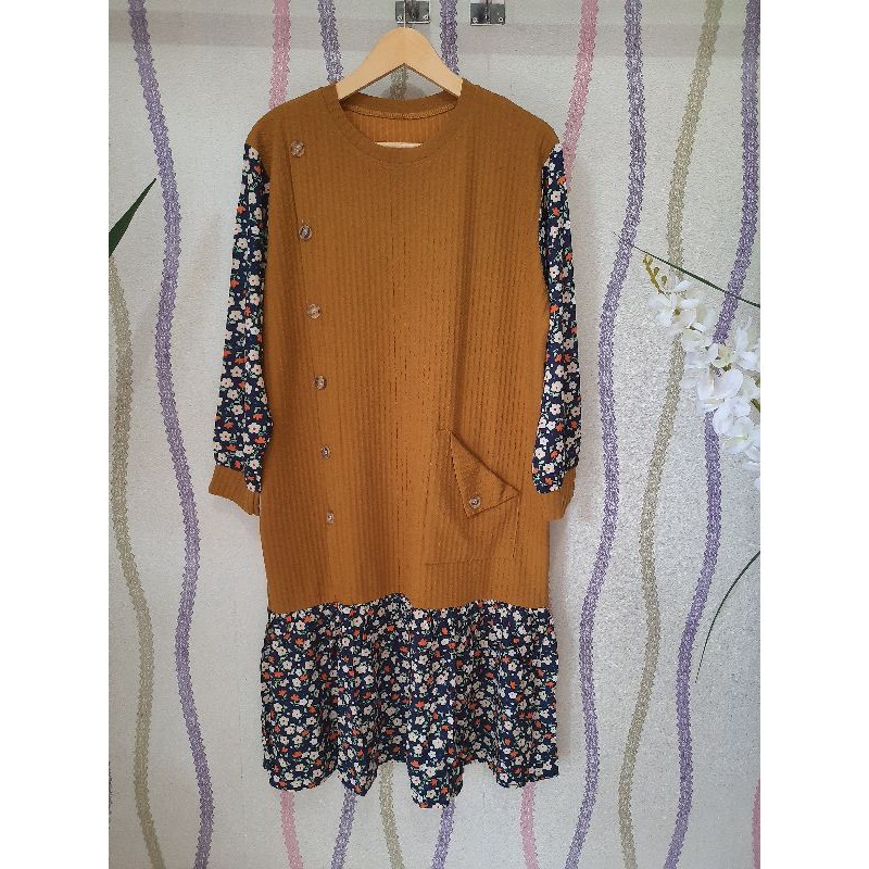 LONG TUNIK KNITE IMPORT ORI MEIJIWANG