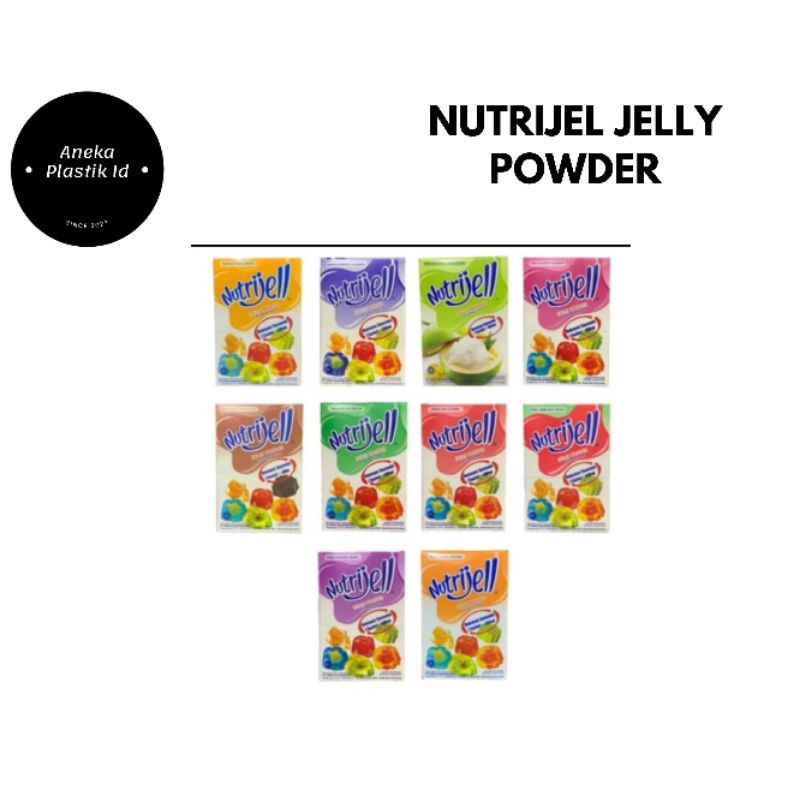 

Nutrijel jelly powder aneka rasa buah (10gr) dan coklat (20gr)