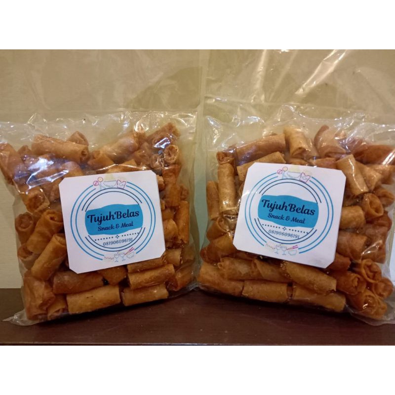 

lumpia udang / sumpia udang ukuran 1 kg / cemilan bandung murah / makanan kering renyah