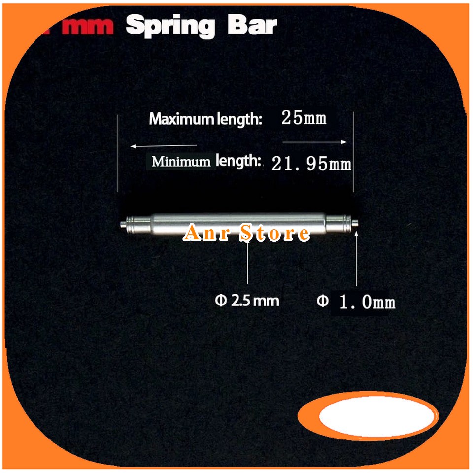 Spring Bar Seiko Original 20 mm 22 mm Tebal 2.5 mm