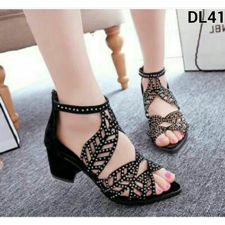 SEPATU HELS WANITA MUTIARA FASHION KREA