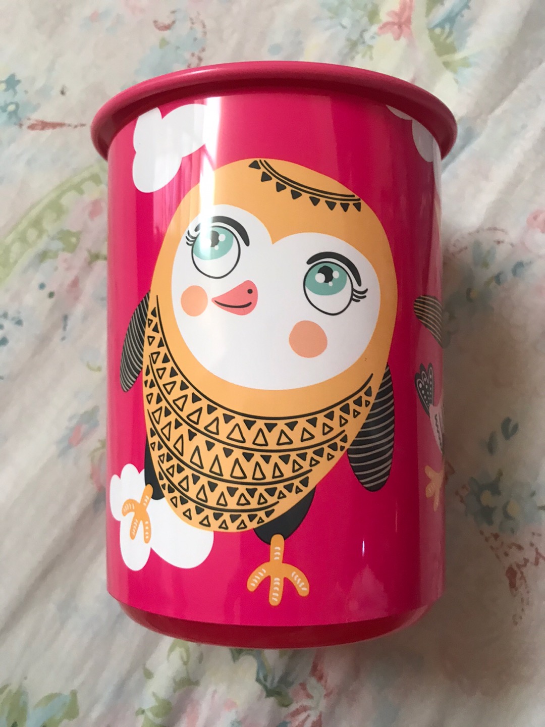 Owl / Birdie Canister Pink (1 Pcs) Toples Susu Tupwr