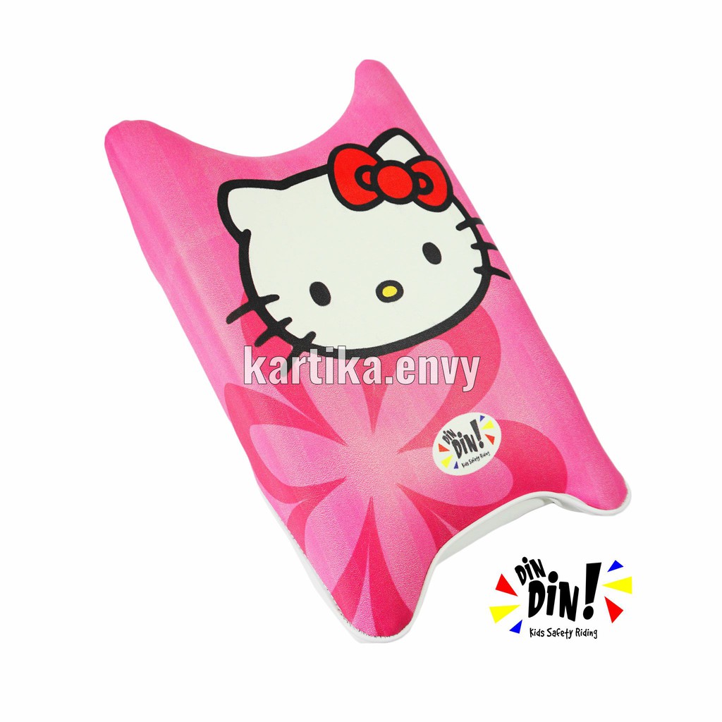 Dindin Kids Sadel Jok Motor Portabel Kursi Boncengan Depan Untuk Anak Motif Hello kitty Print