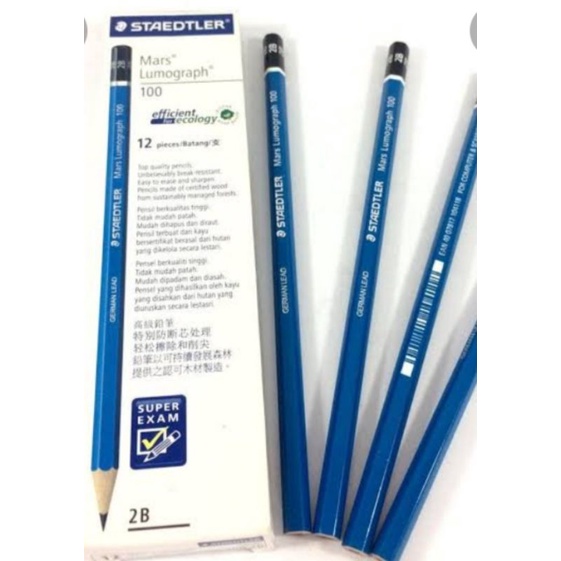

Pensil Staedler Ori / Mars Lumograph / Alat Tulis / Pensil Komputer / 2B