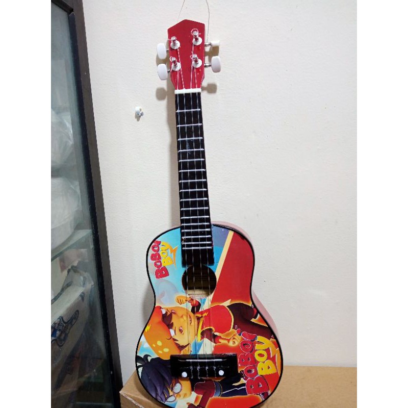 Gambar helokity/ukulele kado hadiah/ukulele murah/kecrung motip gambar senar 4