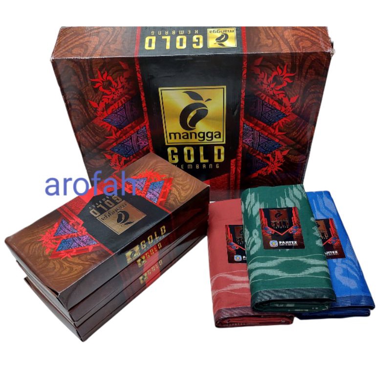 SARUNG MANGGA GOLD KEMBANG SARUNG TENUN DEWASA