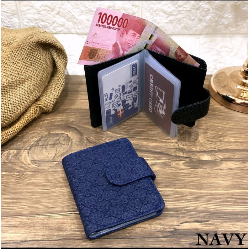 DOMPET KARTU IMPORT EMBOSS DOMPET KARTU WANITA PRIA-DOMPET FASHION ADA TEMPAT UANG