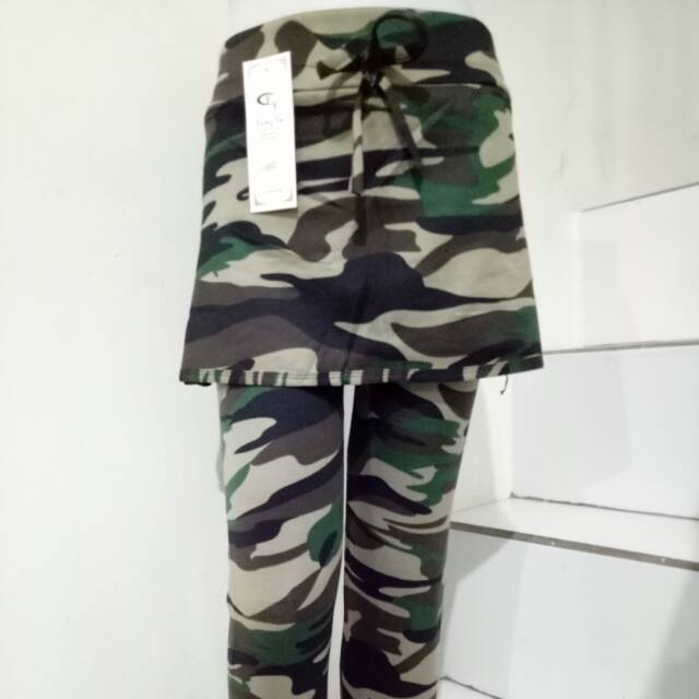 Celana Rok Senam Army Panjang celana rok olahraga wanita Celana Rok Senam Army Panjang celana rok olahraga wanita