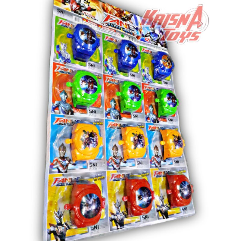 MAINAN ANAK JAM TAZOS ULTRAMAN ZERO isi 12pcs/Lembar