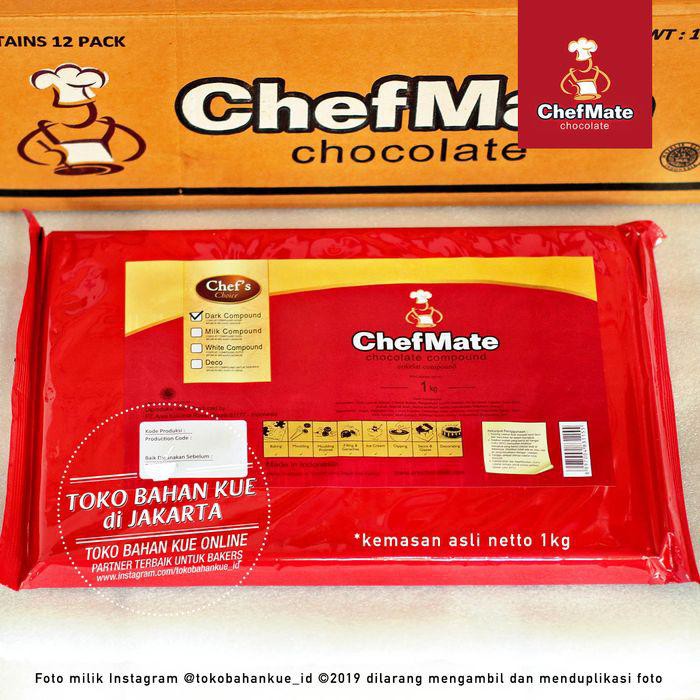 

PROMO - CHEFMATE - DARK CHOCOLATE COMPOUND 1KG COKELAT BATANG COKLAT BAKING