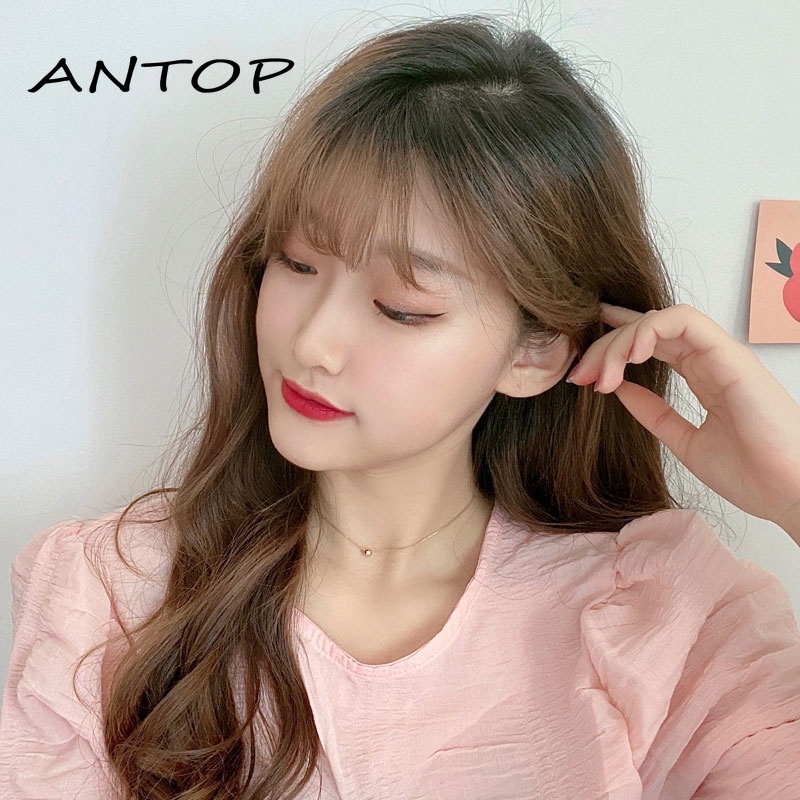 Kalung Manik Bulat Kalung Liontin Rantai Perhiasan Wanita Aksesoris Fashion ANTOP