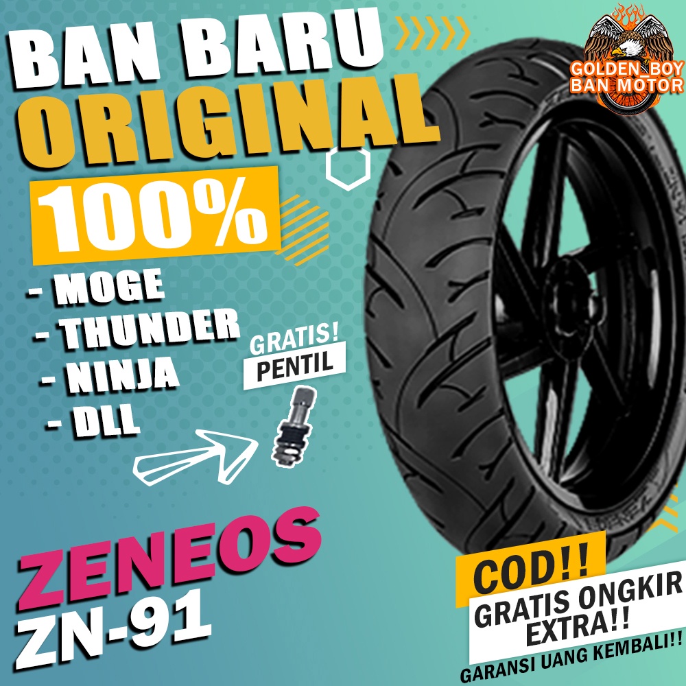 ban motor tubles zeneos zn91 ring 18 tubles sepasang paket ban motor depan belakang moge ninja thude