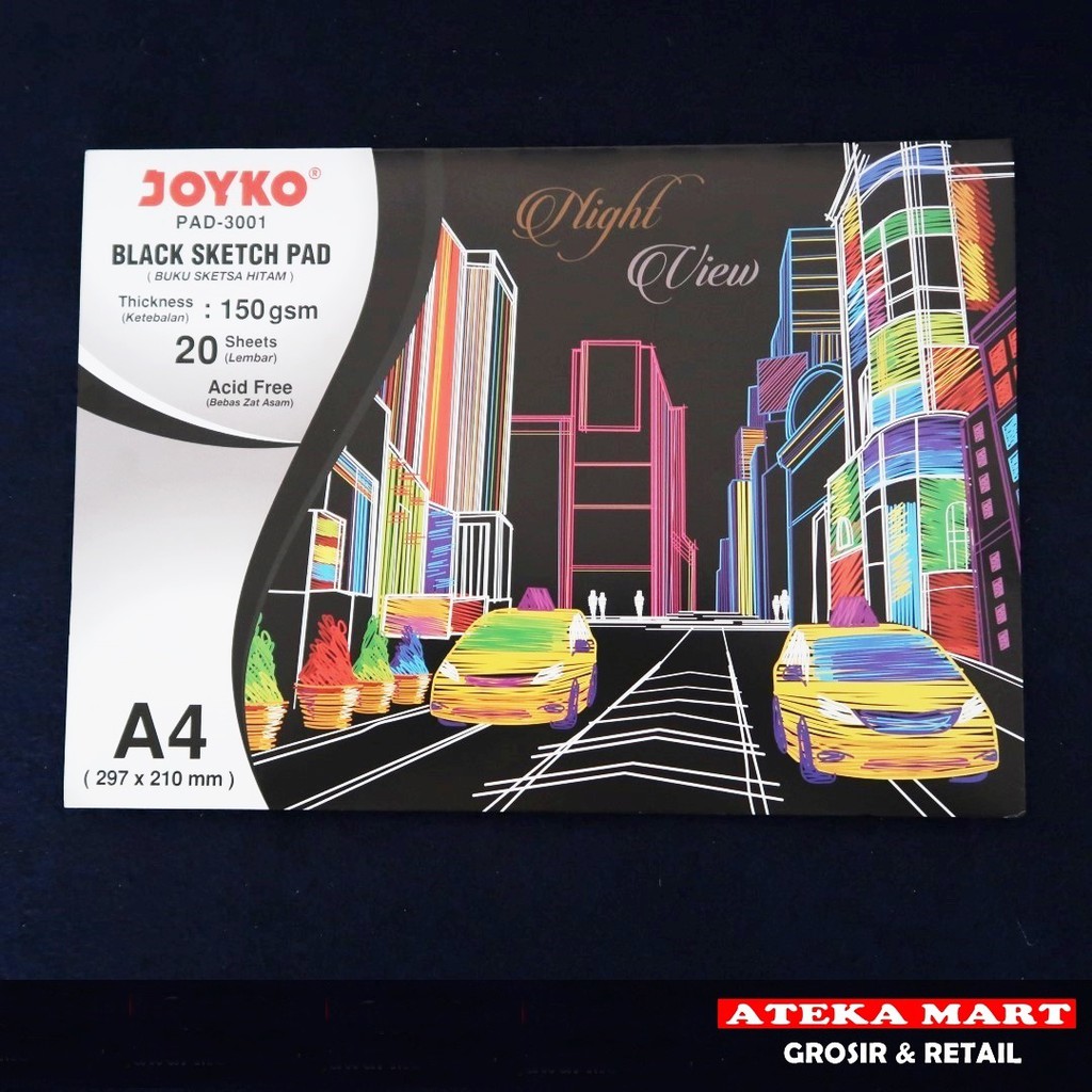 

JOYKO BLACK SKETCH A4 PAD-3001