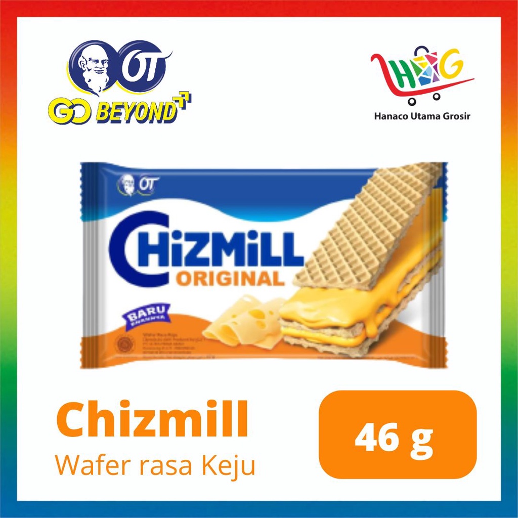 Chizmill Wafer Original Keju 46gr