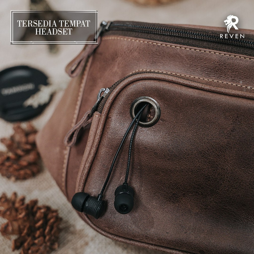 REVEN LEATHER - Waistbag Pria Kulit Asli Zeus Waistbag terbaru