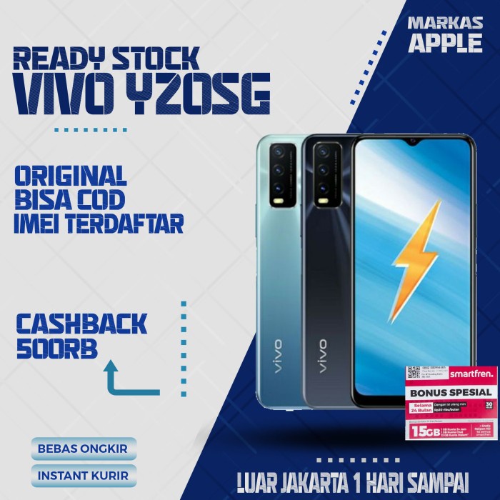 VIVO Y20SG 4/128 RAM 4GB ROM 128GB - VIVO Y20S G 4/128GB GARANSI RESMI