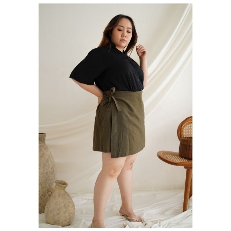 kode 1003 Skort Bigsize Celana Pendek wanita Big Size