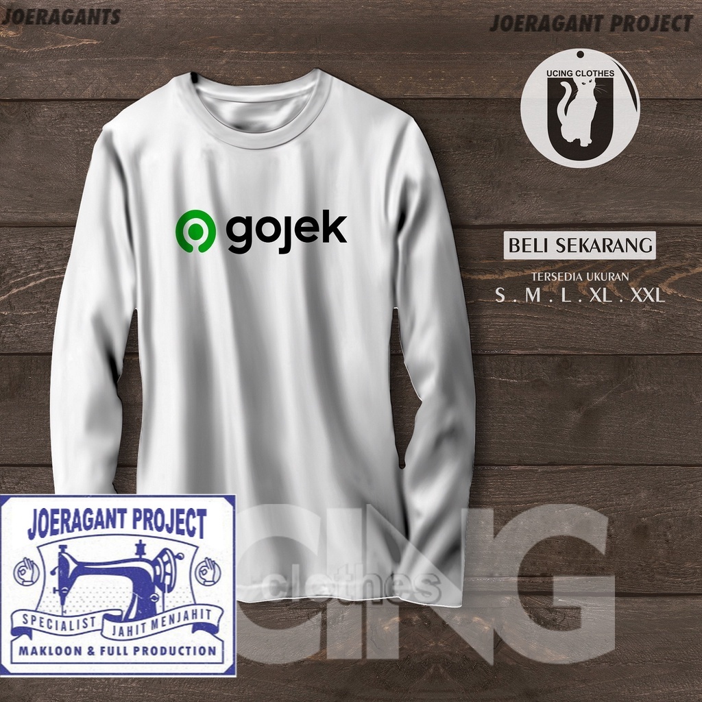 Kaos Baju Gojek Logo Lengan Panjang Kaos Perusahaan joeragants