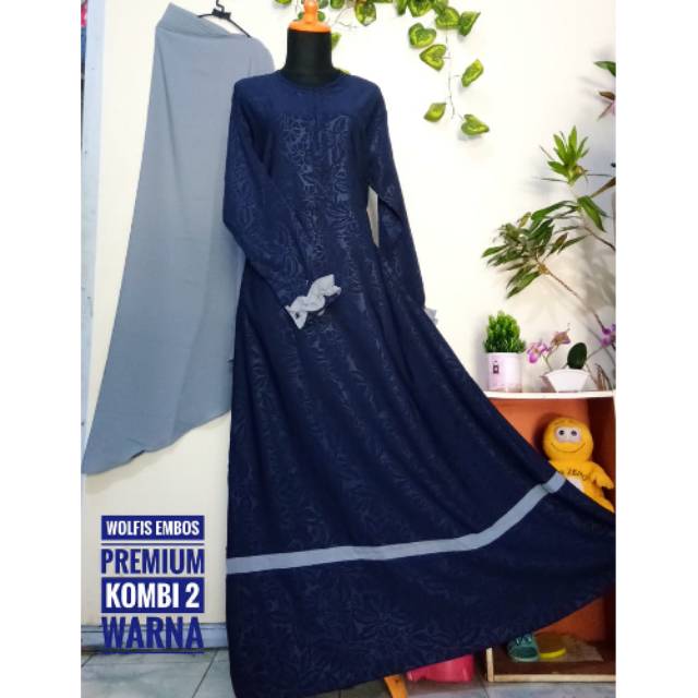 Gamis Set Embos Premium