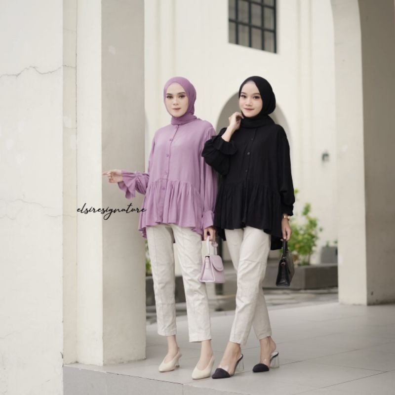 Tania Ataan Blouse Katun Rayon Crinkle
