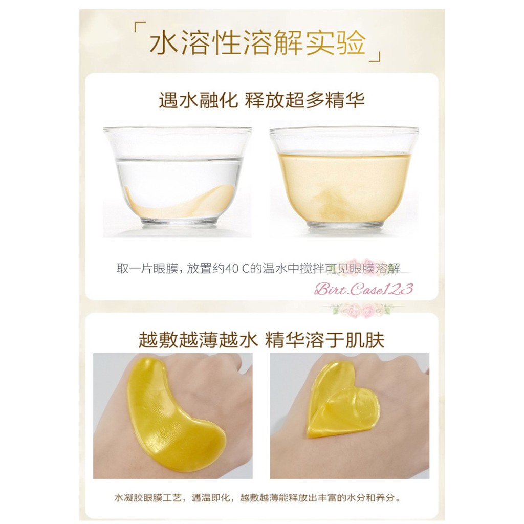 RT24 Masker Mata Crystal Collagen Gel Eye Mask gold Moisturizing Anti Aging penghilang kantung mata panda BC6002