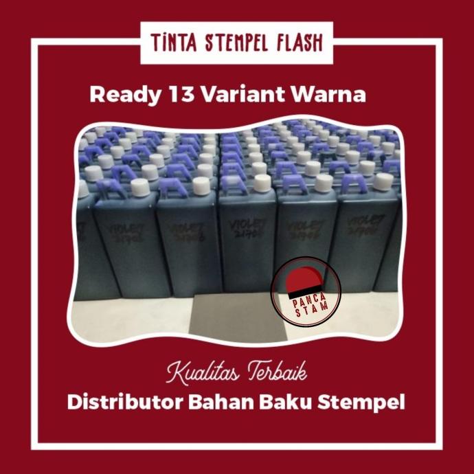 

[COD] 1,2 KG (REFILL) TINTA STEMPEL FLASH/WARNA - 13 WARNA SALE Kode 1423