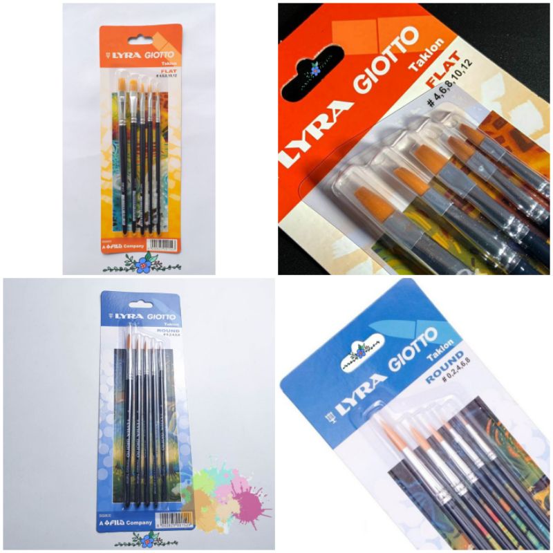 

Lyra Giotto Art Brush Round/Kuas Bulat Set#0,2,4,6,8