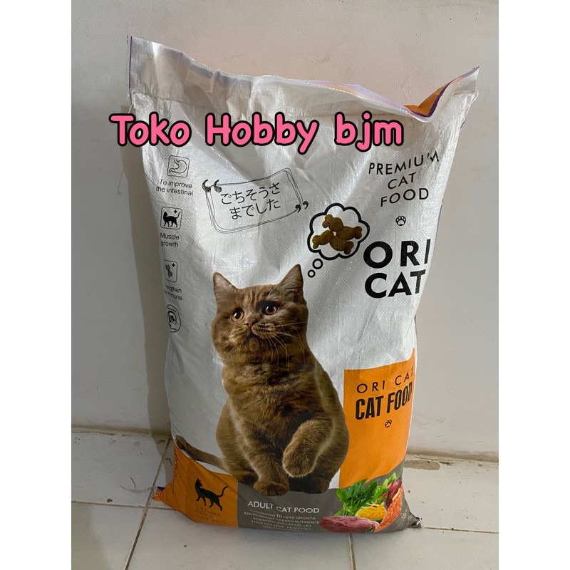 Oricat 20kg adult - ori cat 20 kg sak zak makanan kucing dewasa