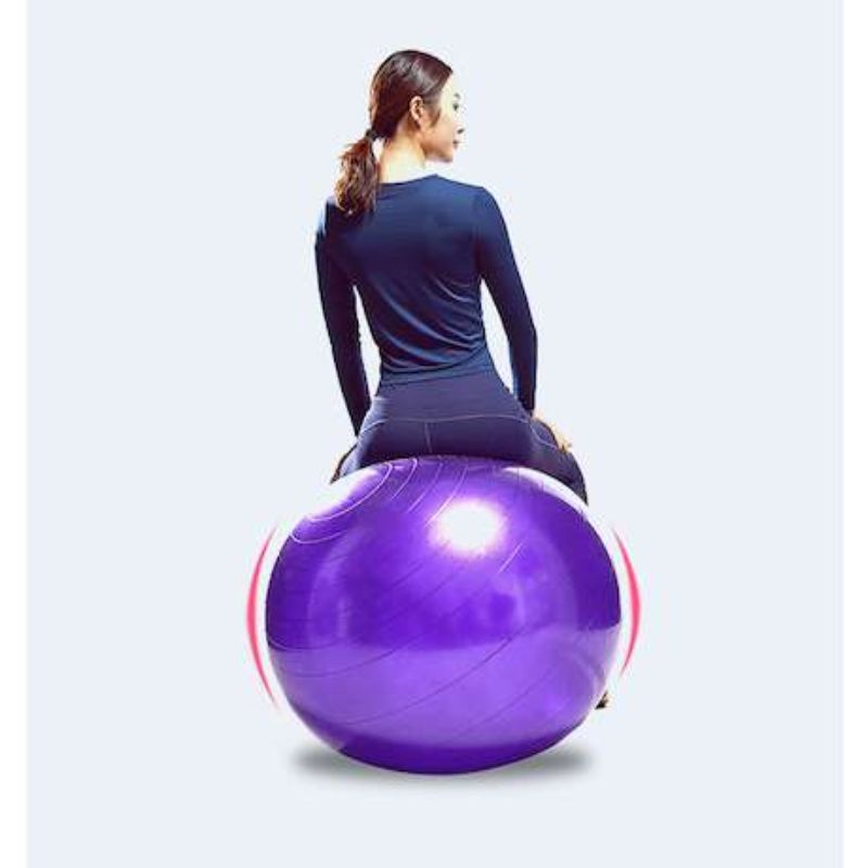 Gymball bola fitness yoga diameter 65cm 75cm home gym yoga ball gratis pompa