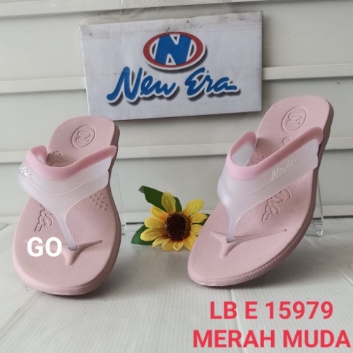 BB  NEW ERA LB E 15979 Sandal japit Cewek Size 36-40