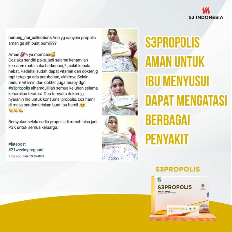 PROPOLIS/ BRAZILIAN GREEN PROPOLIS/ PROPOLIS ASLI 100% TANPA CAMPURAN BY S3 INDONESIA