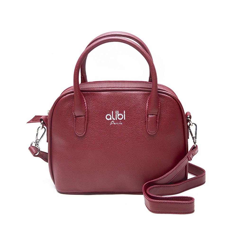 TAS SHOULDERBAG SELEMPANG WANITA ELLISH MAROON ALIBI PARIS TERBARU KEKINIAN 2021 SLING BAG TERLARIS