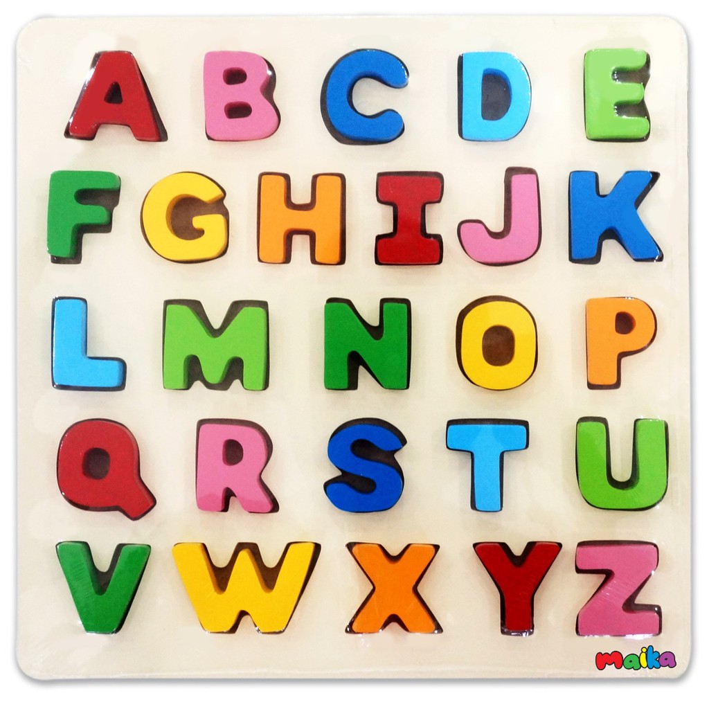 MAINAN EDUKAS ANAK - PUZZLE ALPHABET/ NUMBER / HURUF BESAR / ANGKA KUALITAS PREMIUM