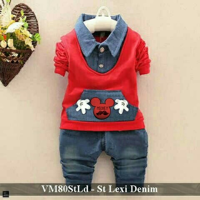 terlaris termurah Set Lexi Denim Kid  pesta ulang tahun sekolah