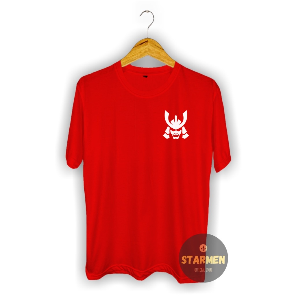 Kaos Distro Pria T-Shirt Motif Kata Kata SAMURAI