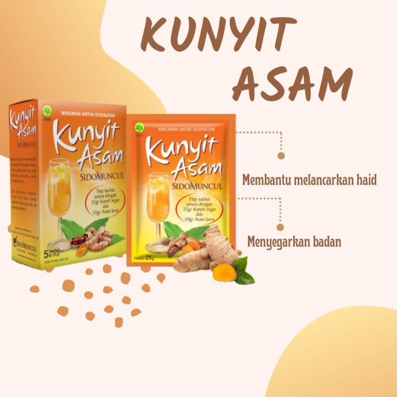 Kunyit Asam Sidomuncul | Kunyit Asam Sirih Plus Madu Sidomuncul