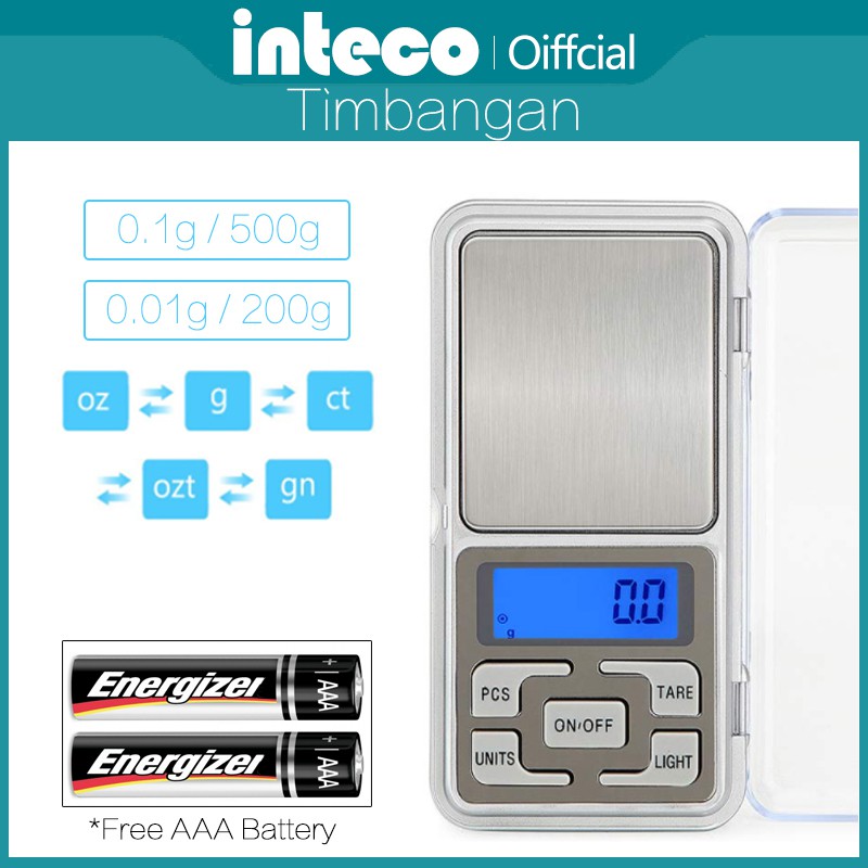 Timbangan Emas / Timbangan Digital Mini Kapasitas 0.1g/500g 0.01gr/200gram