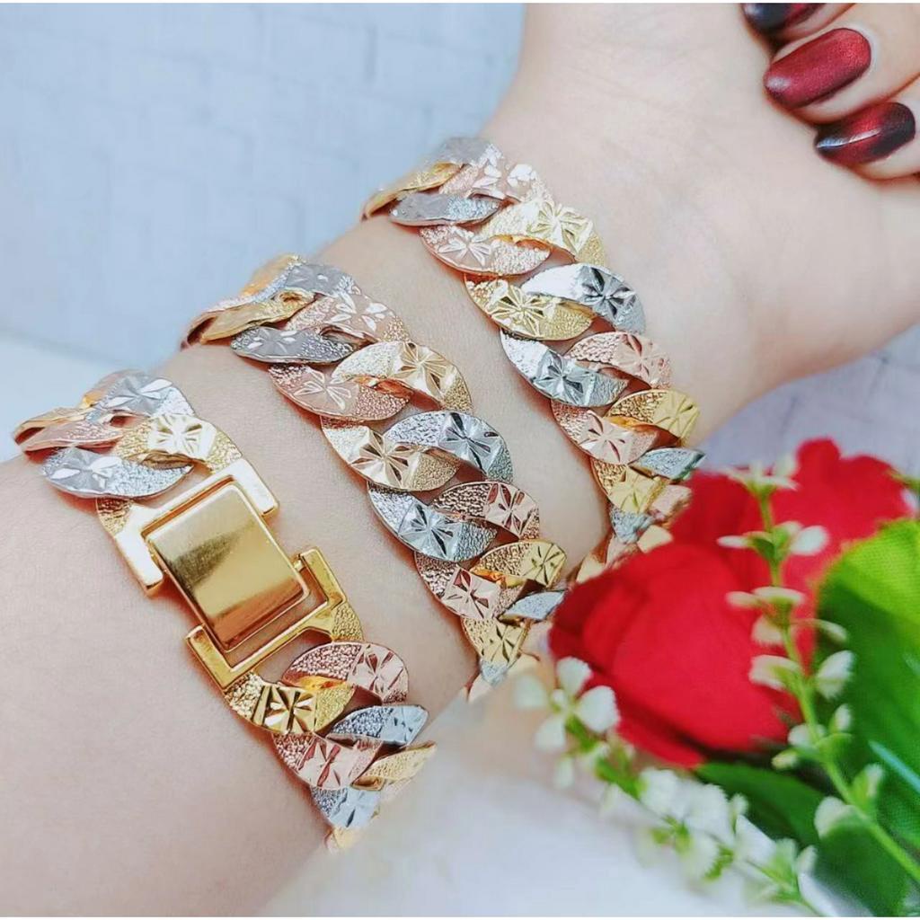 Gelang Tangan Sisik Naga Perhiasan Fashion Kombinasi (lebar 16mm)