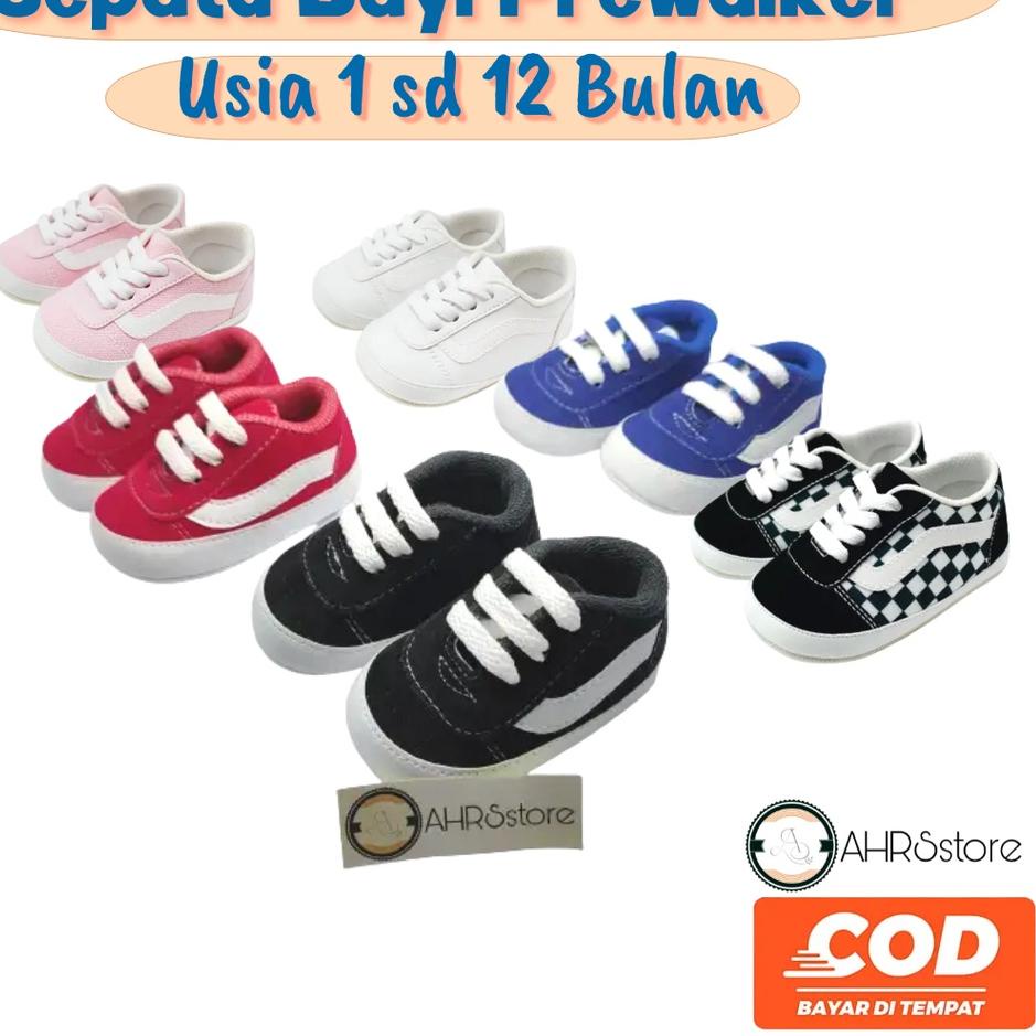 Harga Bersahabat Sepatu Bayi Laki laki 0 12 Bulan Prewalker Anak Perempuan Murah Vans