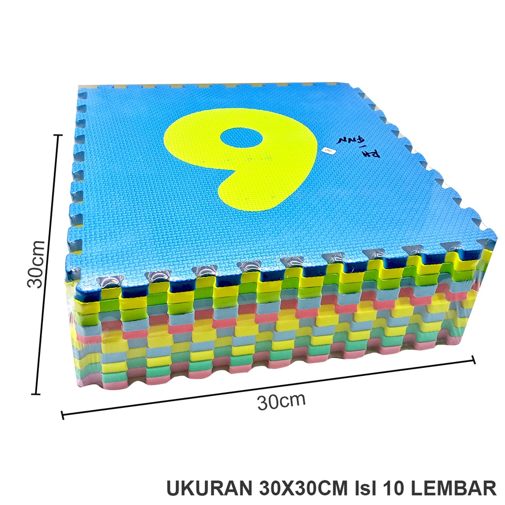 Mainan Edukasi Spon Puzzle Huruf &amp; Angka 30cm MATRAS EDUMAT