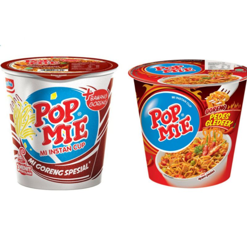 

POP MIE Cup Goreng Spesial & Pedas Gledek 75gram - Mi Instan Siap Saji