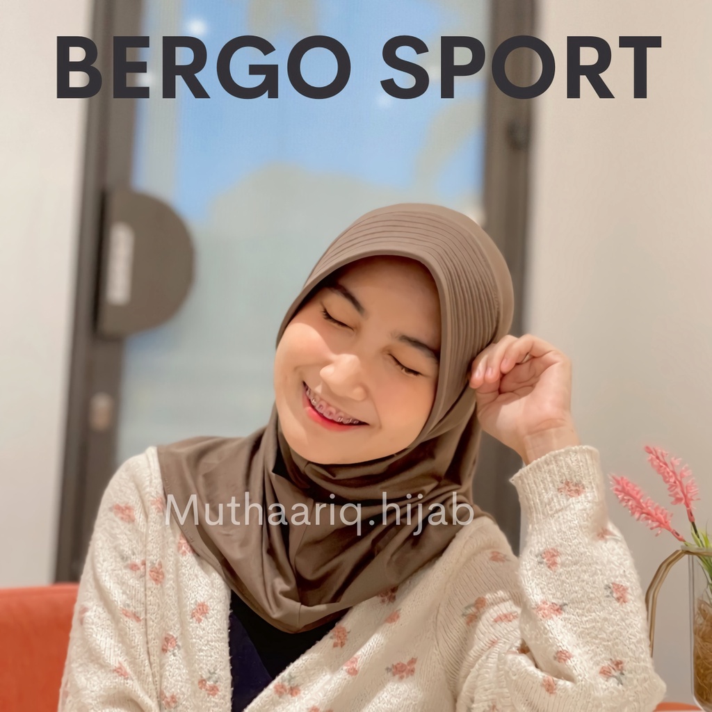 hijab sport/bergo sport/kerudung instan