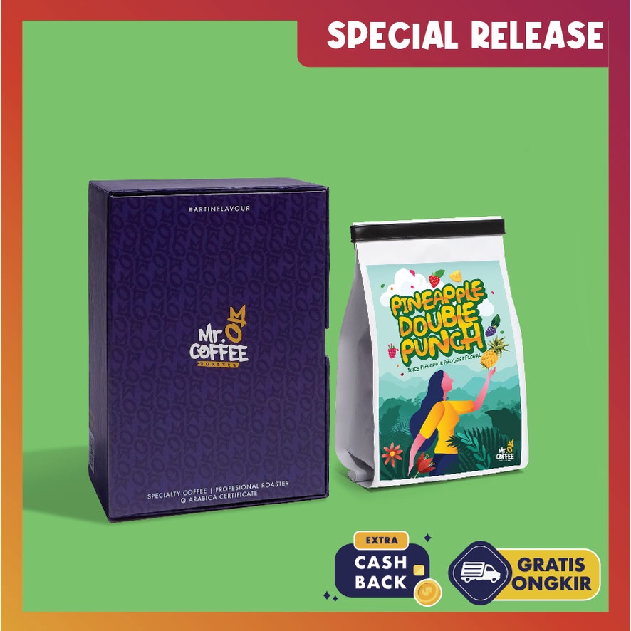 

Kopi Arabika PINEAPPLE DOUBLE PUNCH 200g Limited Specialty mrocoffee