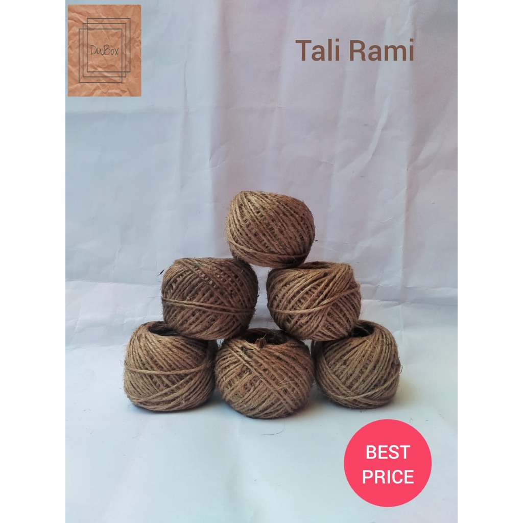 

TALI RAMI/ GONI ( 1 ROLL 25 M) TEBAL 2 PLY