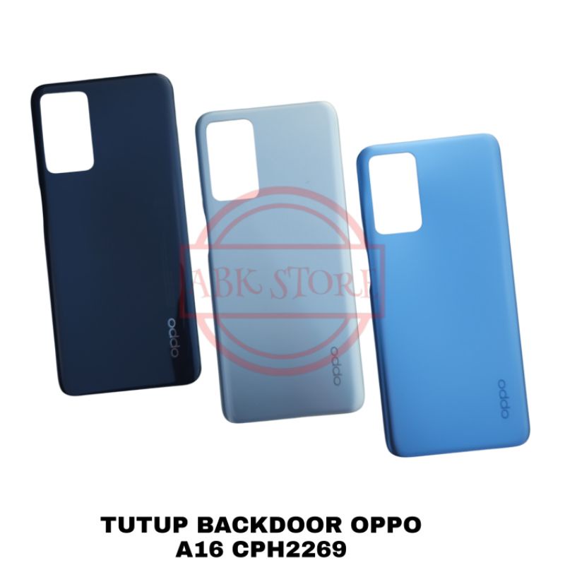 TUTUP BELAKANG BATERAI BACKDOOR BACKCOVER BACK CASING OPPO A16 CPH2269