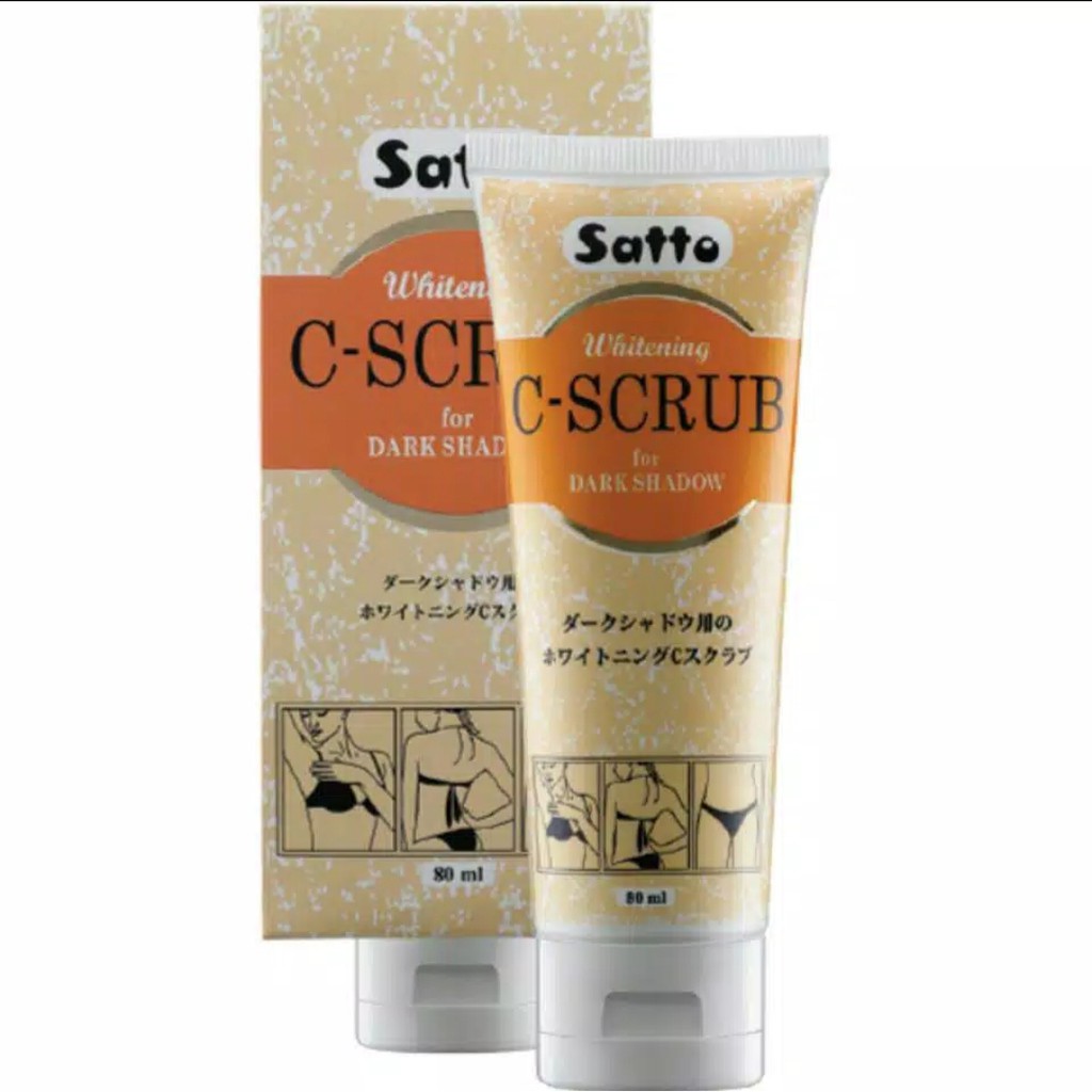 Satto whitening C scrub for dark shadow