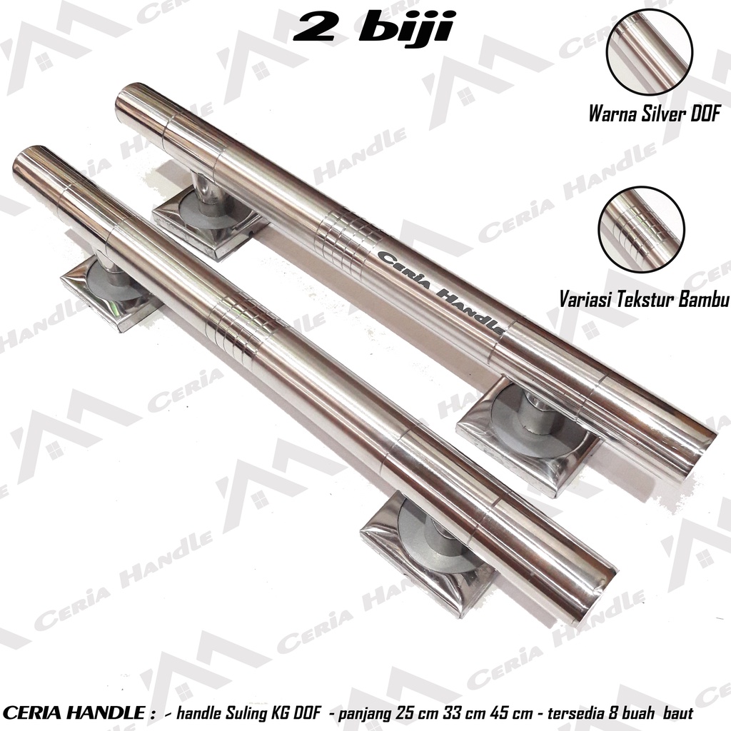Reparasi Good 4 Gagang Handle Pintu Minimalis - Dua 2 Set Gagang Tarikan Pintu Stainless - Pegangan